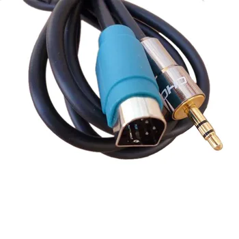 

New Car Accessory 3.5mm Aux Input 2008+ Head Units Cable For ALPINE KCE-236B CDE 9872 CDA Full Speed Aux-in Setup Menu