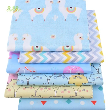 

Chainho,Blue Cartoon Series,Print Twill Cotton Fabric,DIY Quilting Sewing For Baby&Children Sheet,Pillow,Toy Material,Half Meter
