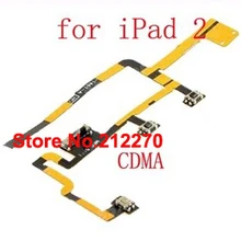 100 шт./партия, новое выключение питания, кнопка Выключение звука, гибкий ленточный кабель для iPad 2 CDMA версии
