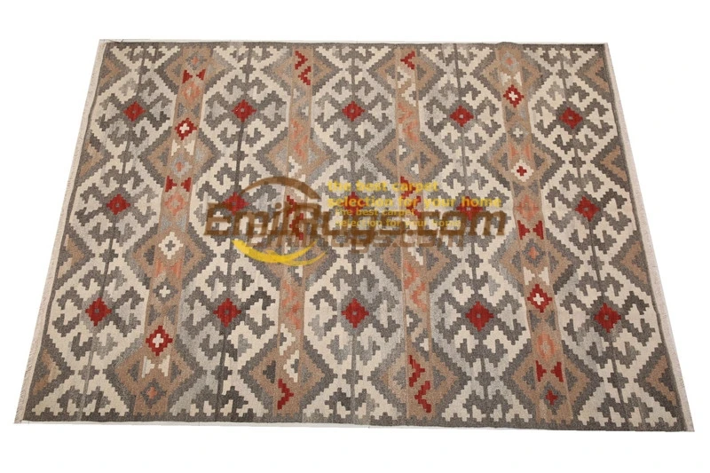 

handmade wool kilim rugs living room rug bedroon bedside blanket corridor Mediterranean style 1087Bgc131yg4