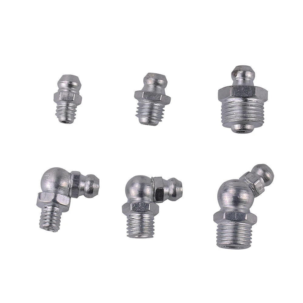 

5pcs M6 M8 M10 Metric or UNF Male Thread Steel Zerk Grease Nipple Fitting for Grease Gun