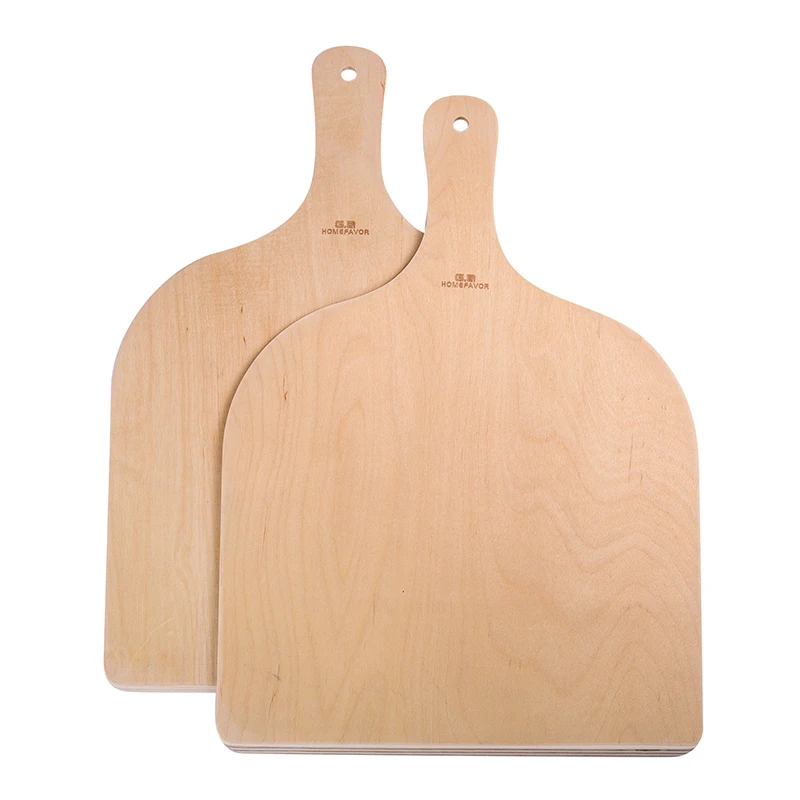 2 Pcs Wooden Pizza Paddle Spatula Pizza Shovel Peel Cutting Board Kitchen Pizza Tray Plate Bakeware Pastry Tools Accessories