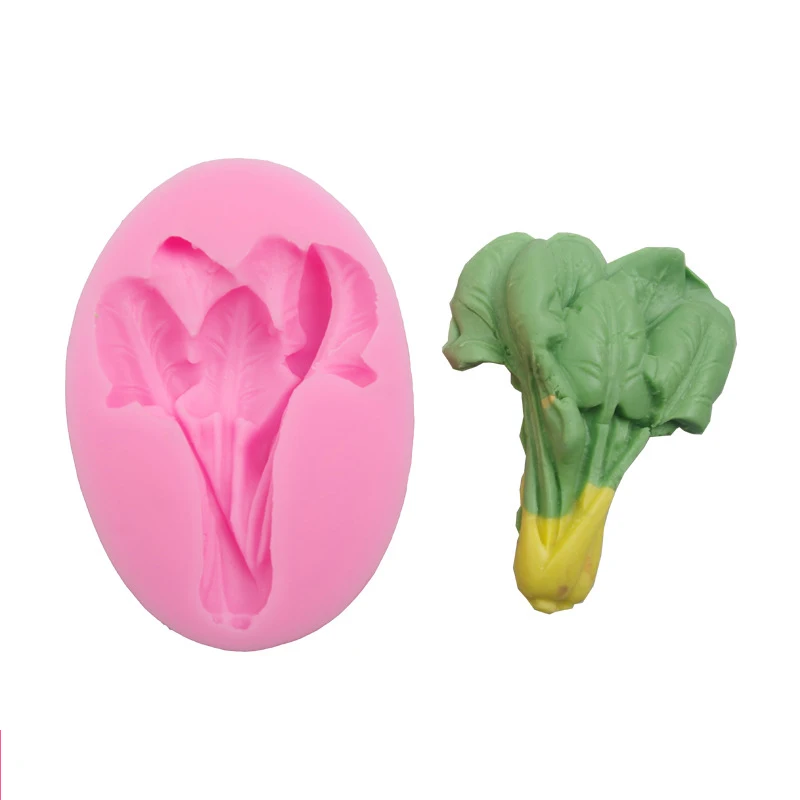 Green vegetables fondant cake mold chocolate silicone mold sugar tools