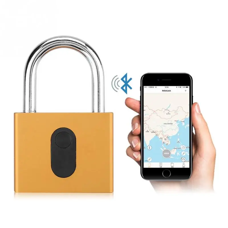 Keyless Anti-theft Smart Lock Беспроводной Водонепроницаемый замка мобильный телефон Bluetooth APP Управление