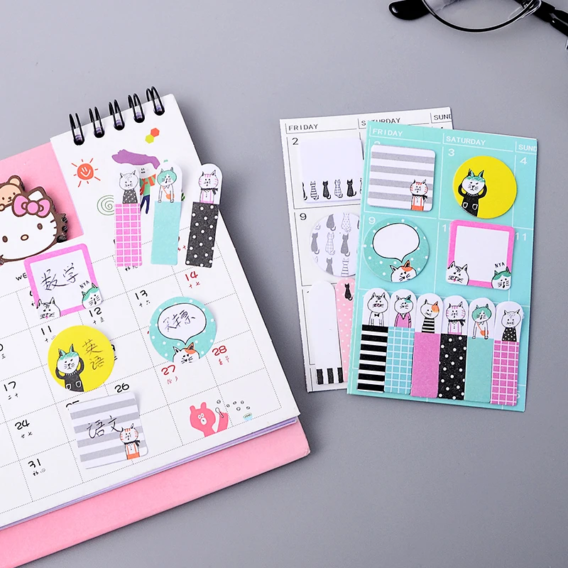 

New Arrival Animals Party Memo Pad N Times Sticky Notes Memo Notepad Bookmark Cute Kawaii Gift School Office Stationery