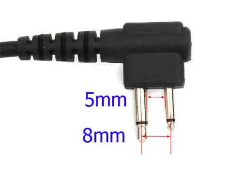 2 Pin Speaker Microphone For Motorola Walkie Talkie Radios GP68 GP88 GP88S GP300 Radio 2