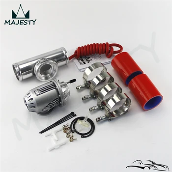 

SQV Blow Off Valve BOV IV 4 + 80mm Flange Pipe+ Silicone Hose +Clamps kit RED