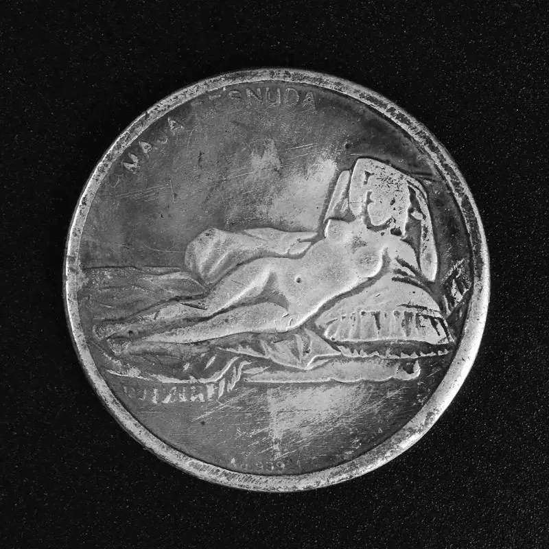 

Leonardo Da Vinci Commemorative Coin Antique Imitation Handicraft Home Decor