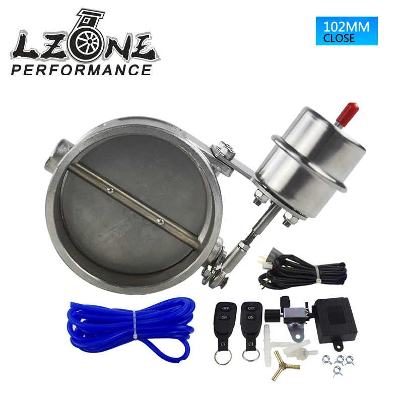 

LZONE - NEW vacuum Activated Exhaust Cutout 4'' 102MM Close Style with ROD with Wireless Remote Controller Set JR-ECV06+ROD+ACC