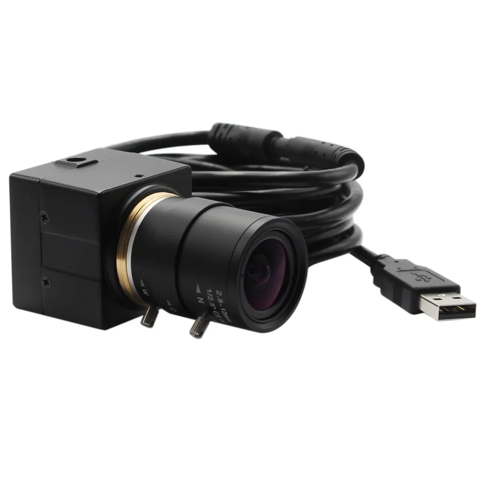 2MP Full HD веб-камера CMOS OV2710 высокая скорость 30fps/60fps/120fps Черный и белый монохромный 2,8-12 мм объектив с переменным фокусным расстоянием Usb камера uvc