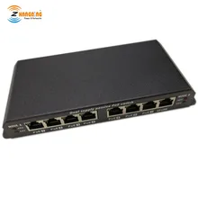 PoE коммутатор 100 Мбит/с PoE коммутатор для безопасности UBNT IP Камера, 8-портовый коммутатор Ethernet с 24 Вольт 120 Вт питания