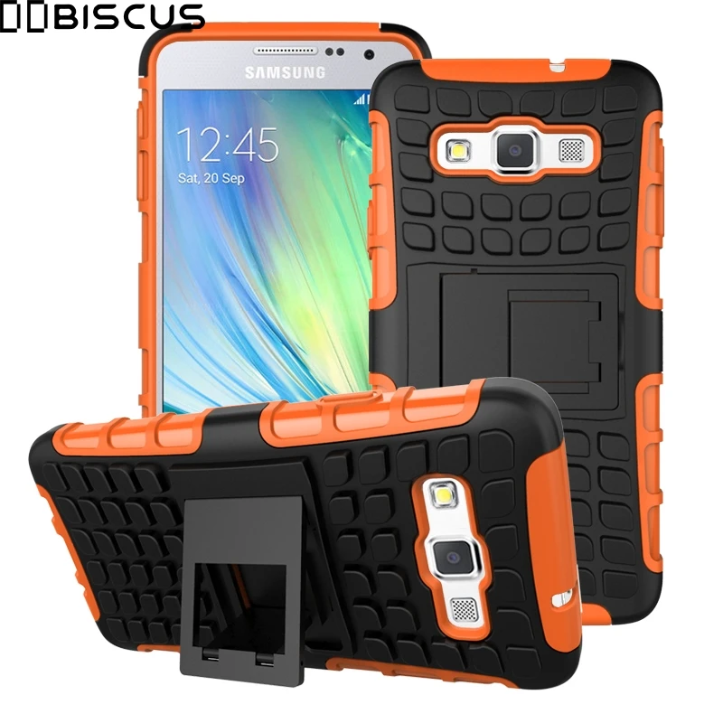 

For Samsung Galaxy A3 2015 SM A300F A300H A300F/DS A300 DS Case Hybrid Silicone Armor Hard Plastic Shockproof Stand Phone Cover