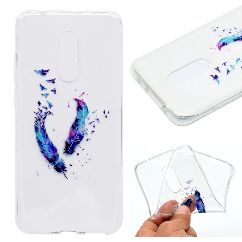 Silicon Case For Xiaomi Redmi 5 Plus 6 Pro 6A Note 5A Prime Cover Painted Soft TPU Cases For Xiaomi Mi A2 6X 8 Mix 2 Back Covers