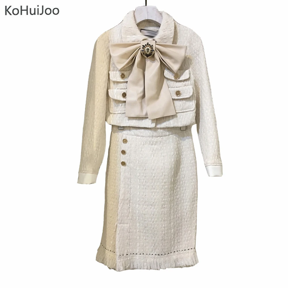 HAMALIEL Small Fragrance Luxury Women Tassel Jacket Coat