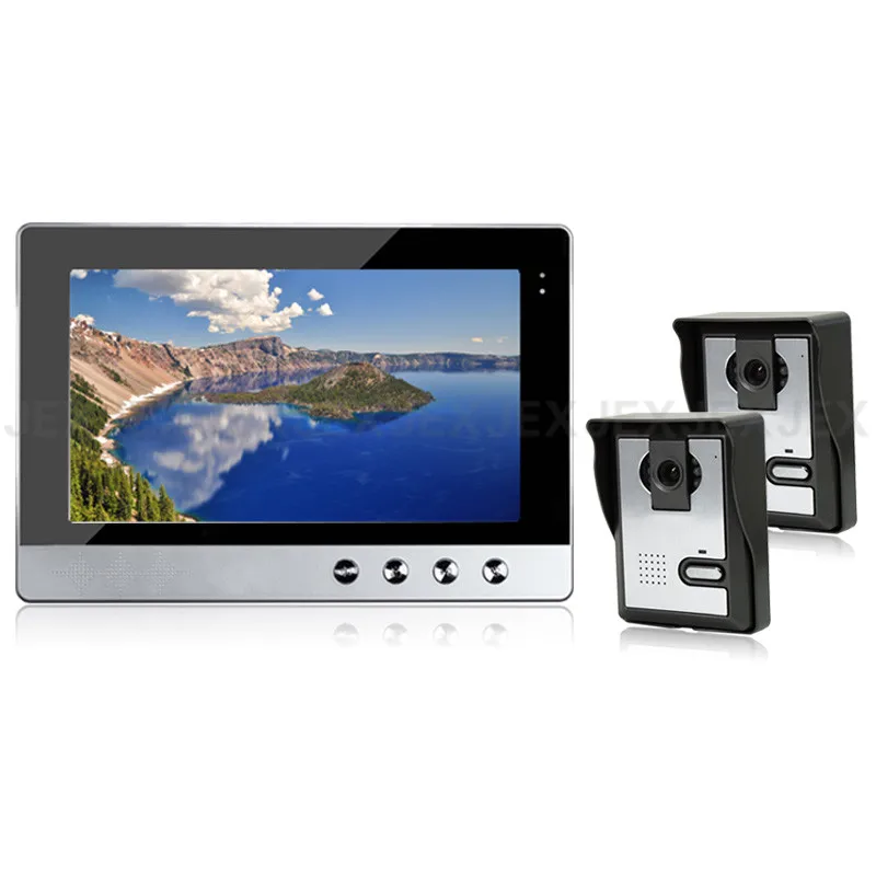 

JEX 10 inch LCD video intercom door phone doorbell speaker intercom system kit 1 monitor + 700TVL IR Camera 2 outdoor In Stock