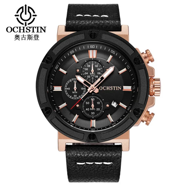 

OCHSTIN Luxury Brand Watch Men Sport Quartz Watches Chronograph Wrist Watch Relogio Time Hour Clock Reloj Hombre Mens Watches