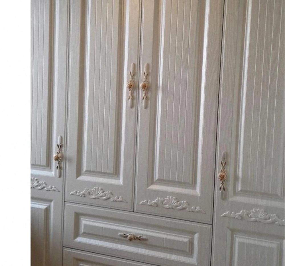 Unique Cabinet Pulls Dresser Drawer Handles Wardrobe Unique Cabinet Pulls Dresser Drawer Handles Wardrobe Gold Flower Ivory White S Furniture Hardware In From Home