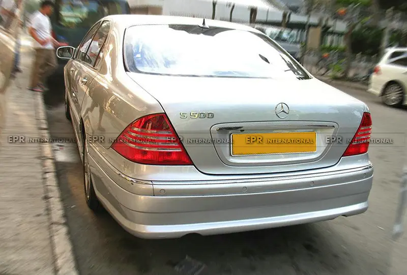 Для Benz W220 99-05 S280 S280L S320 S320L S350 4matic S430 S500 вата Стиль FRP волокна Стекло задняя половина бампер