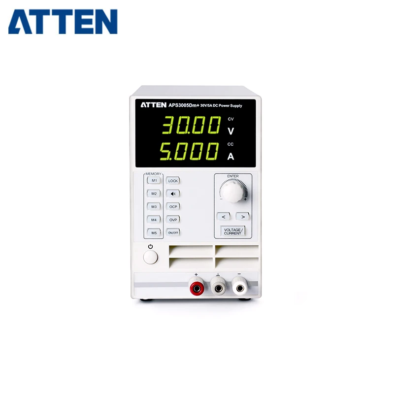 ATTEN APS3005Dm+ 220V Выход Регулируемый 0~ 33V 0~ 5.5A одноканальный источник питания постоянного тока