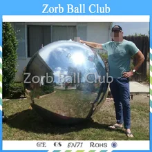 ПВХ коммерческий гигантский 1,2 м надувной зеркальный шар огромный надувной шар для рекламы
