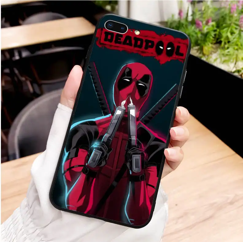 TPU Marvel DC comics Железный человек паук Бэтмен мягкий ТПУ чехол для телефона для iPhone MAX XR XS X10 5 5S 5SE 6 6splus 7 7plus 8 8plus - Цвет: TPU