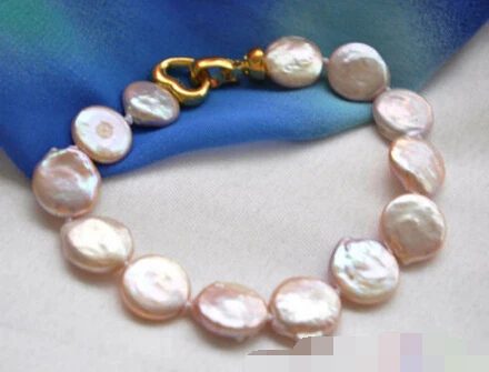 

FREE SHIPPING>>>@@ > 01393 lavender coin freshwater pearl bracelet