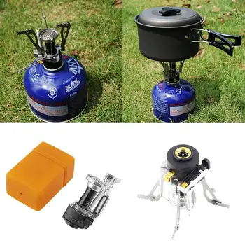 

Folding Mini Camping Survival Cooking Furnace Stove Gas Outdoor