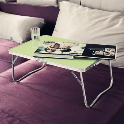 Bed folding computer desk, home notebook computer desk, outdoor simple desk, aluminum table Bed folding computer desk, home notebook computer desk, outdoor simple desk, aluminum table