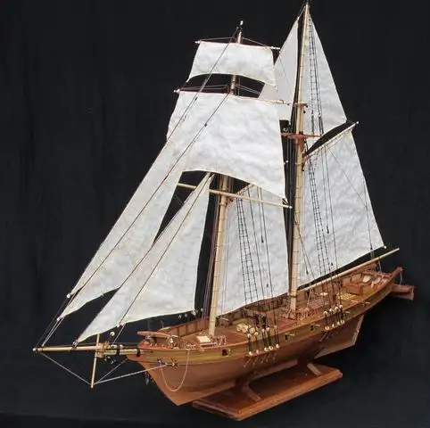 RONSHIN Montage Bausätze Schiff Modell Holz Segelboot Spielzeug Harvey Segeln Modell montiert Holz Kit DIY