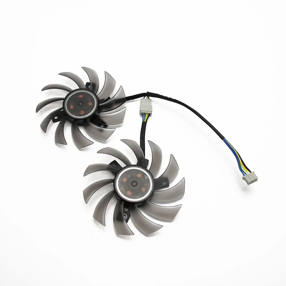 2 шт./лот кулер PLD08010S12H для ASUS MSI GTX 1050 TI Radeon Sapphire 6930 7850 550 750 770 Ti HD7870 охлаждение