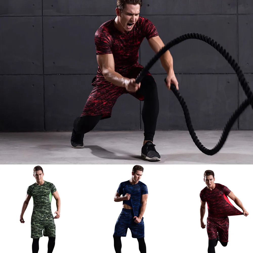 

Quick-drying High-quality Three-Piece Yoga Set Man Workout Leggings Fitness Sports Gym Running Yoga Athletic Pants+Shirt Suit#10