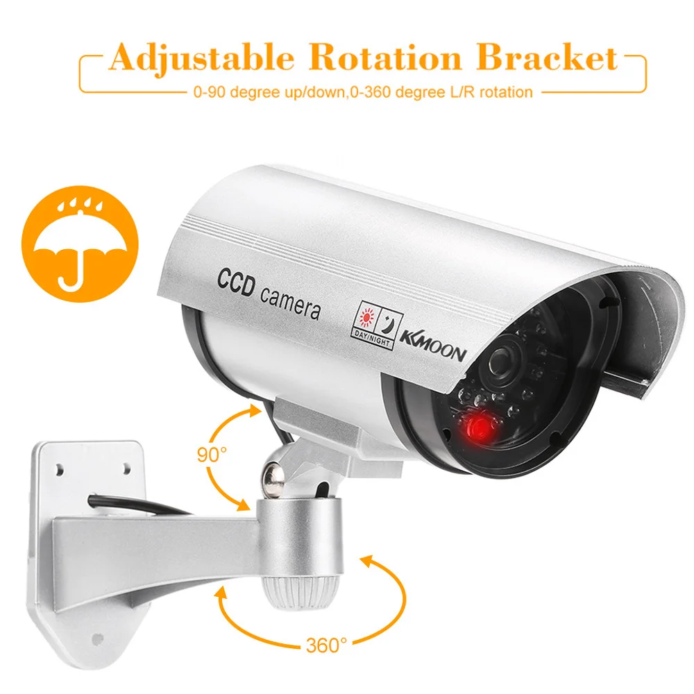 KKmoon Fake Camera Pratical Waterproof Fake Camera Flashing LED Light