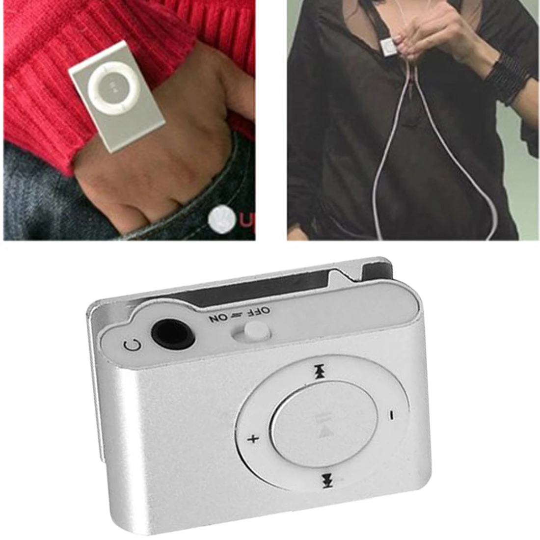 Новинка Лидер продаж зеркальный портативный MP3 плеер 8 карамельных цветов мини с