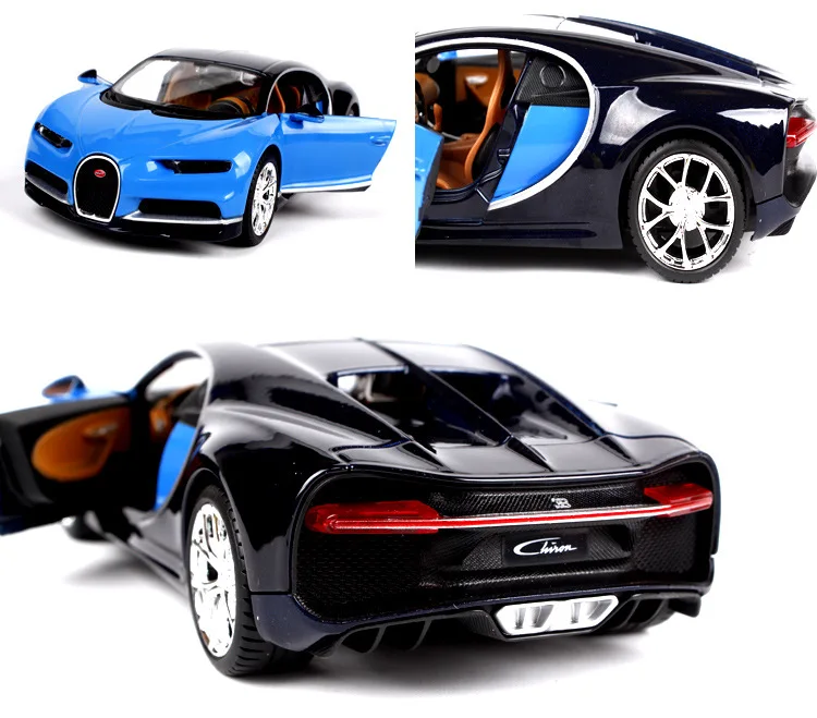 Бураго 1/24 спортивный автомобиль Bugatti Chiron Simulatio Collecor Edition металлическая литая модель автомобиля детские игрушки подарок