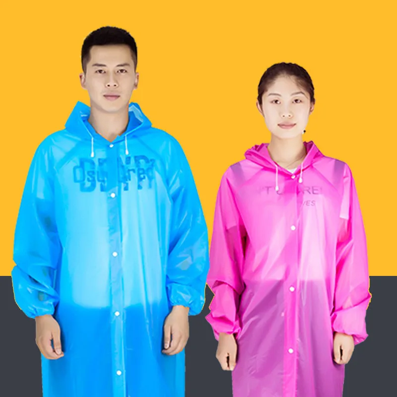 Viagem Casacos Com Plástico Transparente Ponchos 1