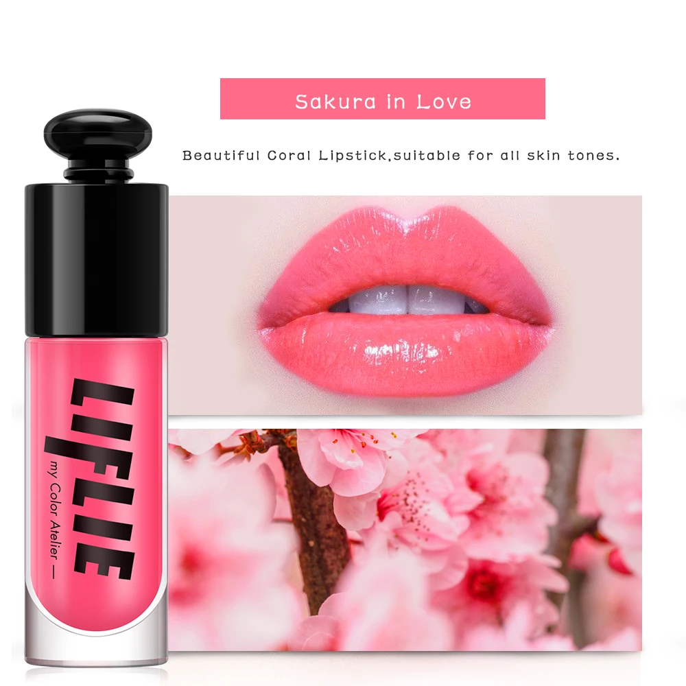 PF79 6 Colors Lip Gloss Makeup Lip Stain Long Lasting Moisturizer Lip Tint Lipgloss Full Professional Makeup