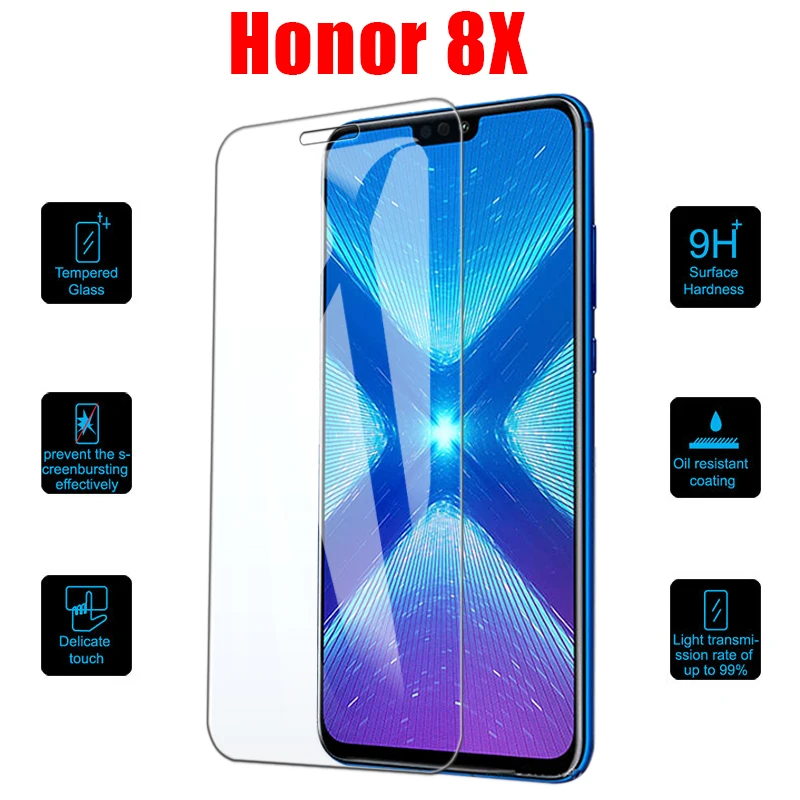 Honor 8x Защитное стекло для huawei honor8x защита экрана закаленное hauwei hono 8 x
