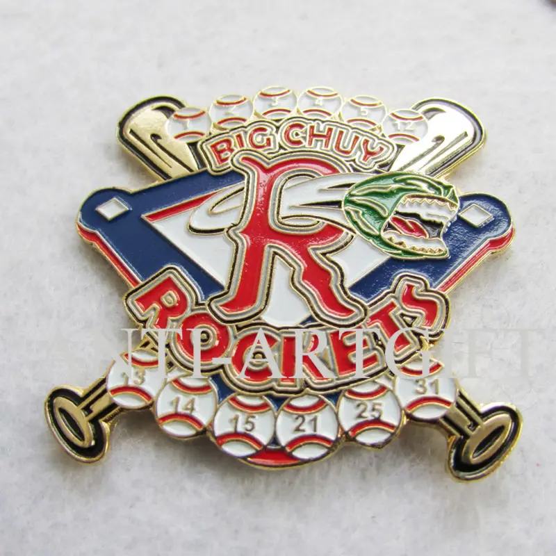 Customized soft enamel baseball club of Lapel Pinsin Pins & Badges