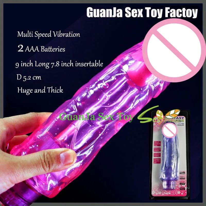Multi speed Vibrating or not 7 10 inch Long insertable Big font b Dildo b font