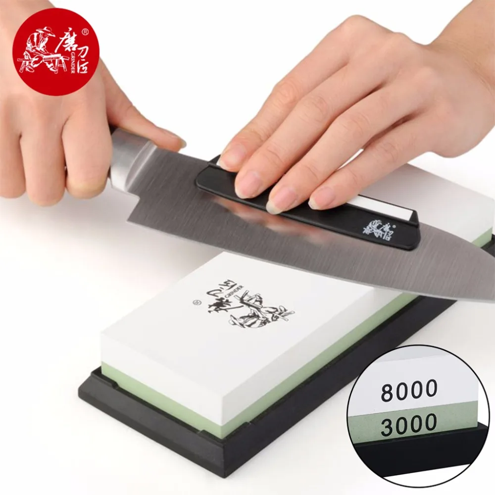 Kitchen Knife Sharpening Stones Double Side 3000/8000 Grit Razor