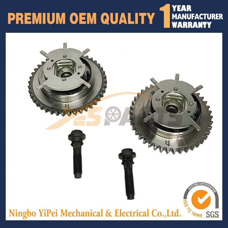  2PCS For Ford Camshaft Phaser Variable Timing Cam Gear 3R2Z-6A257-DA 3L3E6C524FA