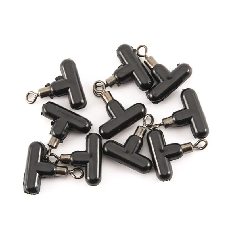 

10pcs/bag Fishing Tackle Running Ledger Zip Slider Beads Swivels Zig Pulley Clip Line Rigs