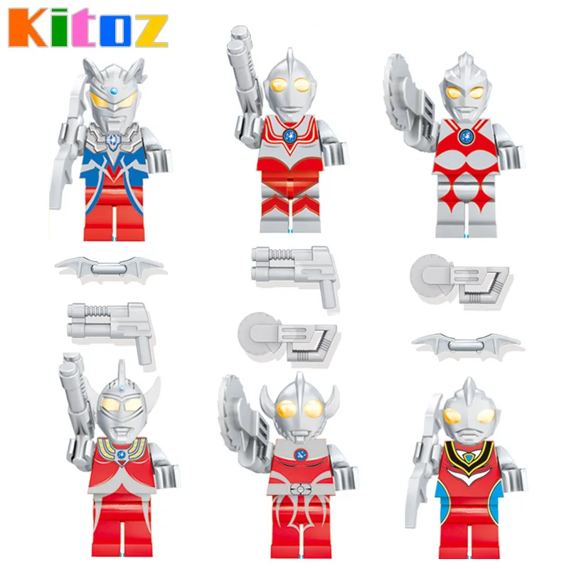 

Kitoz Ultraman Jack Ace Taro Leo Ultra Seven Zoffy Ultra Seven Toy Figure Educational Building Block Compatible with lego