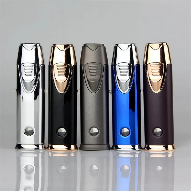 

Pipe Lighter Torch Turbo Windproof Metal Jet Lighter Cigar Lighter 1300 C Butane No Gas Cigarette Accessories