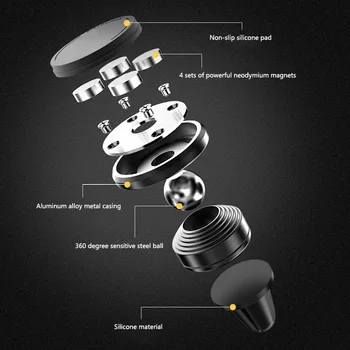 

Magnetic Car Phone Holder Air Vent Stand Car Mount For KIA sportage rio sorento cerato k2 k3 Soul ceed k5 Forte Car Accessories