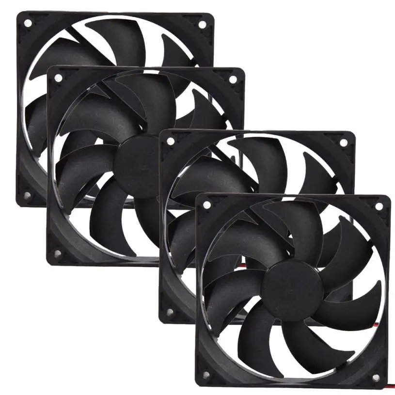4pcs Radiators 120mm 120x25mm 12V 4Pin DC Brushless PC Computer Case