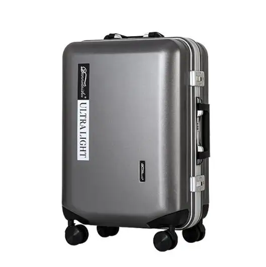 Чэнжи 2" 24" Дюймов прозрачный на колесиках чемодан на колёсиках с колесами - Цвет: GRAY
