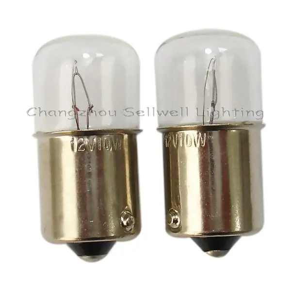 

miniature lamp bulbs lighting ba15s t16x34 12v 10w 10pcs ROHS a143
