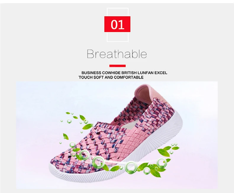 2019 spring women flat shoes light flat loafers shoes Breathable Driving Shoes walking woven shoes for ladies loafers (3)