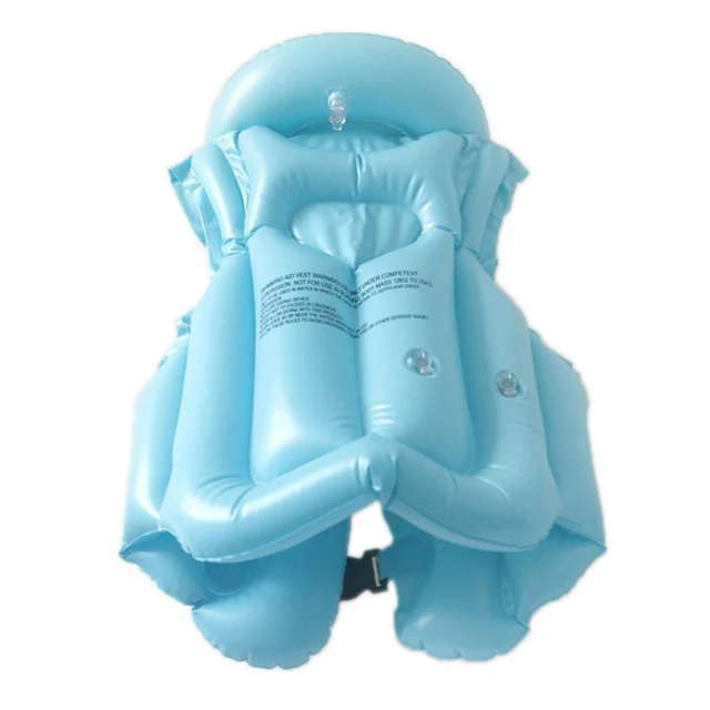 Childrens Kids Aid Life Jacket Vest Blowers Wind Inflatable Sport Swimming Float